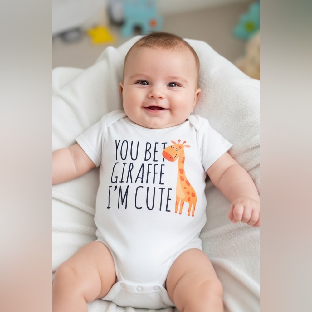 Cute Giraffe Print Kids One Piece 1-3 month